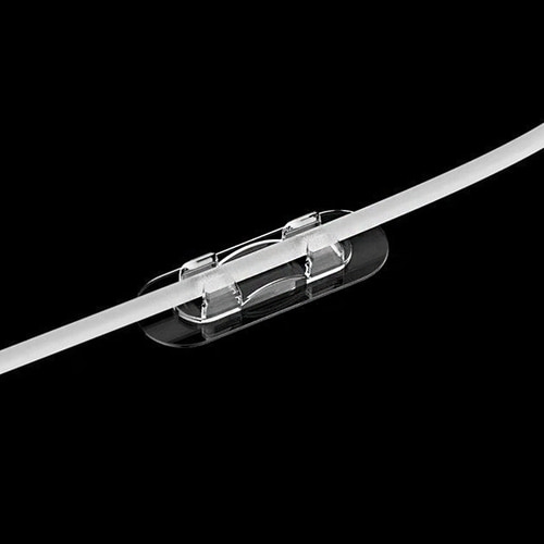 전선 정리 클립 전기 선 고정 책상 컴퓨터 바닥 매직 케이블 홀더 10P